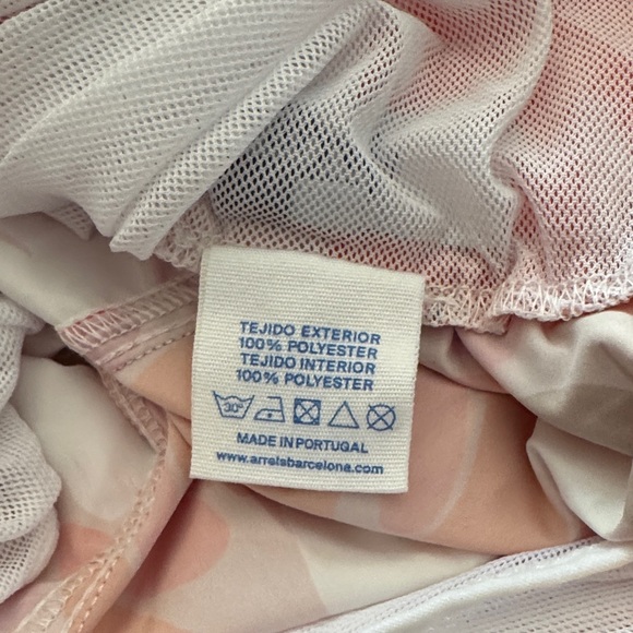 Men's Swim Trunks - Vibrant Orange and Pink - Picture 6 of 6